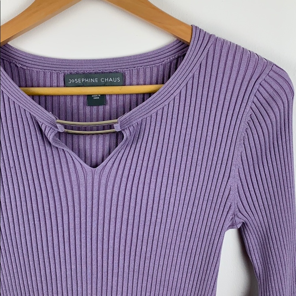 Josephine Chaus Light Purple Sweater